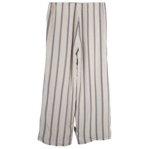 ❤️054 Per se Silk High Waist Wide Leg Striped Pants - Picture 6 of 8